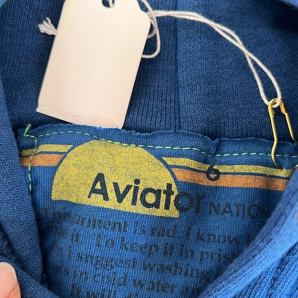 New with Tag kids Aviator Nation Pullover   Embroidered Bolt hoodie Size 6 - Picture 3 of 3